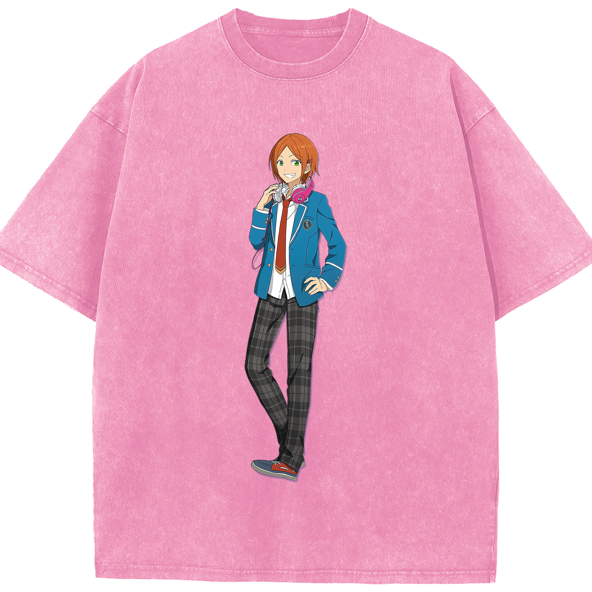 （画像用） あんさんぶるスターズ! Ensemble Stars 綿100% ヴィンテージ風 半袖Tシャツ（フロントプリント）